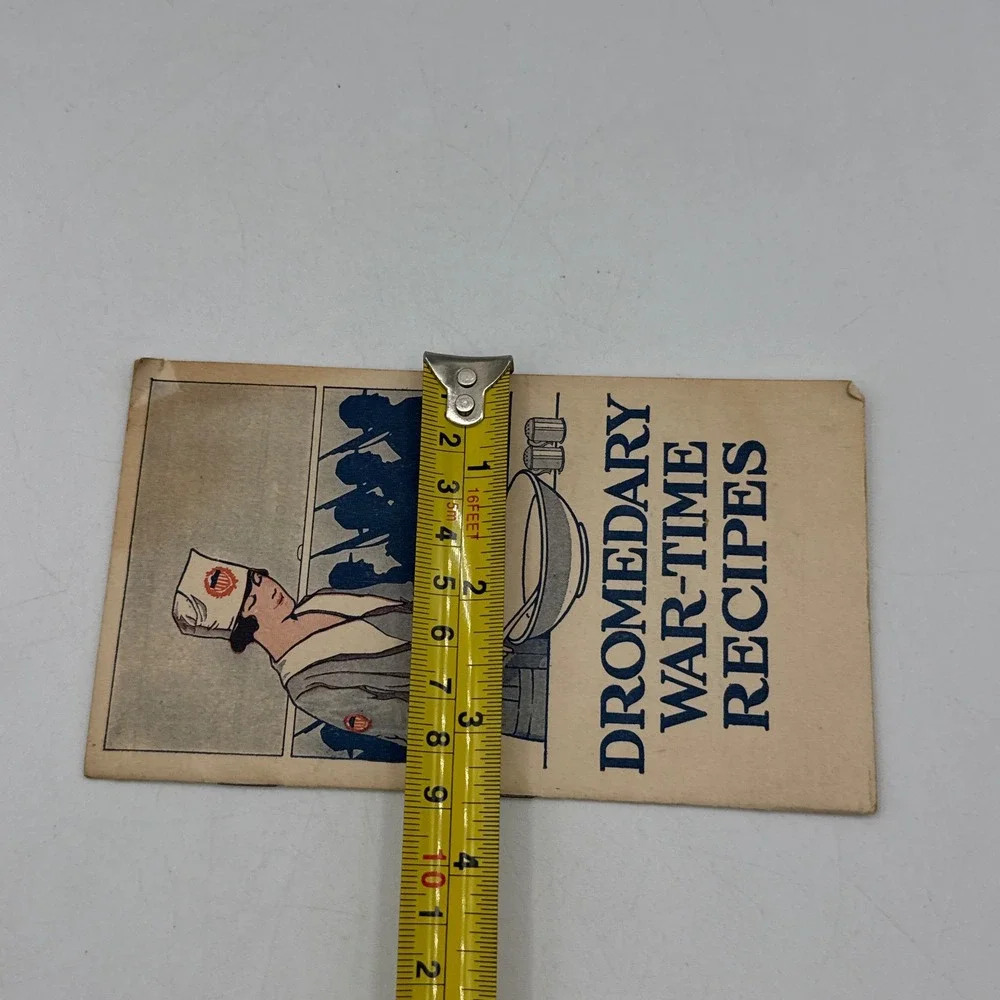 Dromedary War-Time Recipes Booklet 1917 WWI Hills Brothers Co Antique Cooking